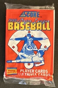 1988 Score Baseball Pack TWO Yankees Rick Rhoden Top Don Mattingly Highlights Ba - Picture 1 of 2