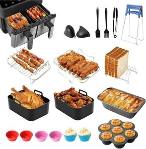 19 X Heißluftfritteuse Airfryer Zubehör für Ninja Foodi AF400EU AF300EU AF500EU - Bild 1 von 23