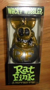 Rat Fink Wacky Wobbler "RAT FINK" (faccia oro) FUNKO 2005 - Foto 1 di 8