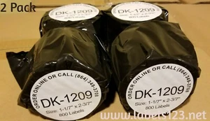 2 Rolls of DK-1209 Address Labels Brother QL P-Touch Compatible - Picture 1 of 3