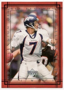 2000 Upper Deck NFL Legends Millennium QB #M3 John Elway Denver Broncos Football - Picture 1 of 2