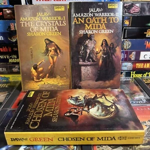 Jalav Amazon Warrior Vol 1-3 Crystals of Mida An Oath Chosen by Sharon Green DAW - Picture 1 of 18