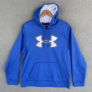 UNDER ARMOUR Storm Royal Blue Pullover Hoodie Hooded Sweatshirt 1241995 Mens M - Picture 1 of 14