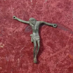 relic reliquia ANTICO CROFIFISSO Religioso in bronzo 1700 - Foto 1 di 3
