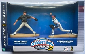 STARTING LINEUP 2 Classic DoubleTIM HUDSON & GREG MADDUX (Hasbro, 2000) NEW - Picture 1 of 6