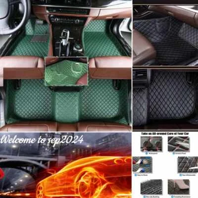 Fit Chevrolet Silverado Pickup Car Floor Mats Non-Slip Custom Carpet Pu Leather - Изображение 1 из 4