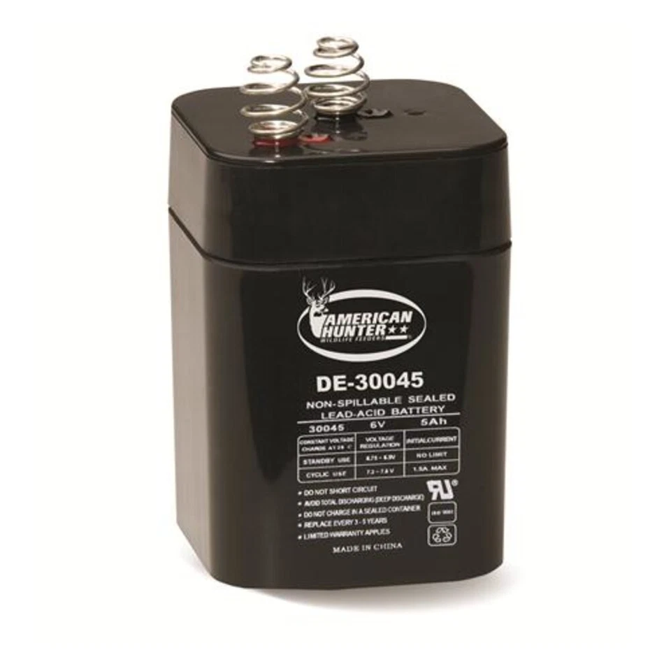 Bateria recarregável American Hunter De-30045 6V 5A mola superior - Imagem 1 de 1