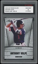 ANTHONY VOLPE 2019 LEAF ROOKIE SILVER 1ST GRADED 10 ROOKIE CARD NEW YORK YANKEES