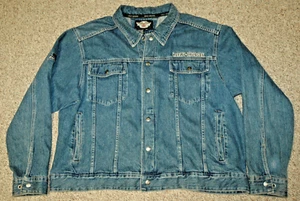 RAR | HARLEY-DAVIDSON Jeansjacke | 105TH ANNIVERSARY Blau Denim Herren 3XL - Bild 1 von 12