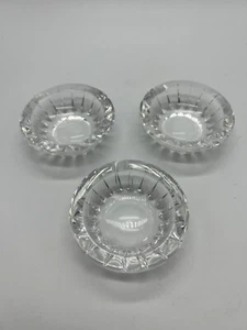Vintage Val St Lambert Balmoral Crystal Ashtray Trinket Dish Belgium Signed X3 - Picture 1 of 9
