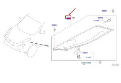 NISSAN JUKE F15 Front Right Headlight LHD 26120BV80D NEW GENUINE - Image 1 of 2