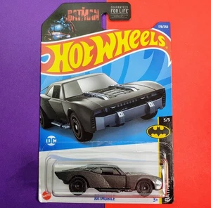 2022 Hot Wheels Batmobile 178/250 Batman 5/5 Metalflake Gunmetal Gray - Picture 1 of 6