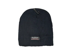 Winter Thermal Fleece Lined Beanie Hat for Men and Women Black NEW - Picture 1 of 2