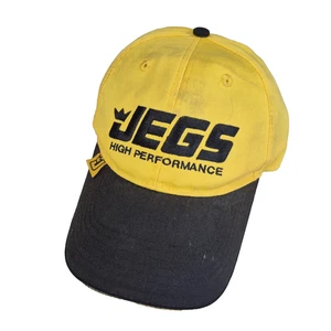 Gorra de bola ajustable JEGS de alto rendimiento para piezas automotrices negra y amarilla - Imagen 1 de 4