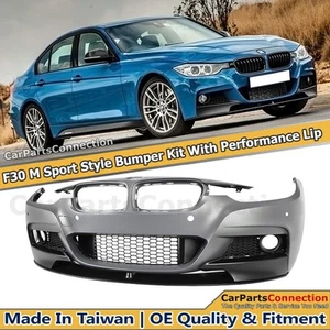 M Sport Front Bumper PDC For BMW 12-18 3 Series F30 F31 Performance Style Lip - Bild 1 von 9