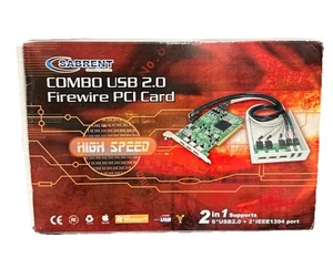 NEW Sabrent-High Speed Combo-USB 2.0 FireWire - PCI Card - Afbeelding 1 van 4