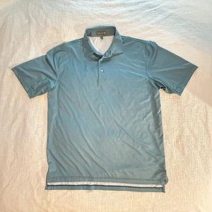Peter Millar Summer Comfort Stretch Polo Shirt Men’s Large Green Short Sleeve - Picture 1 of 6