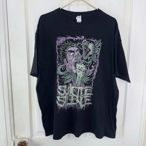 Suicide Silence Plant Band T-Shirt Deathcore Metal Concert Anvil Adult 2XL Black - Picture 1 of 5