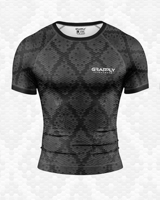 Men's Snake Texture BJJ Rashguard Jiujitsu Training Rashguard BJJ Club Rashguard - Image 1 of 4