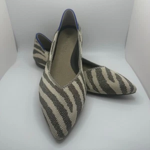Zapatos Rothy’s Gris Cebra Mujer Retirados Planos Punta Talla 6W - Imagen 1 de 12