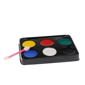 Halloween Clown 6 Colors Makeup Face Paint Palette Fancy Painting Kit Set - Picture 1 of 7