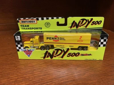 MATCHBOX  1990 Rick Mears Pennzoil Indy Indianapolis 500 Transporter 1:74 scale? - Image 1 of 4