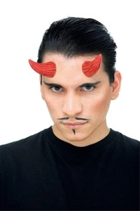 LATEX RED DEMON HORNS DEVIL PROSTHETIC MAKEUP COSTUME PM778217 - Picture 1 of 1