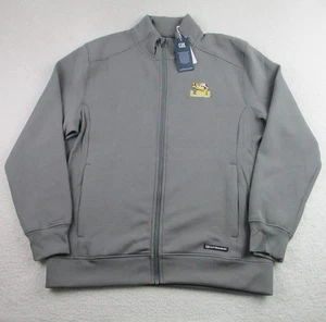 LSU Tigers Jacket Mens Medium Gray Cutter Buck Full Zip Tiger Embroidered NCAA - Picture 1 of 10