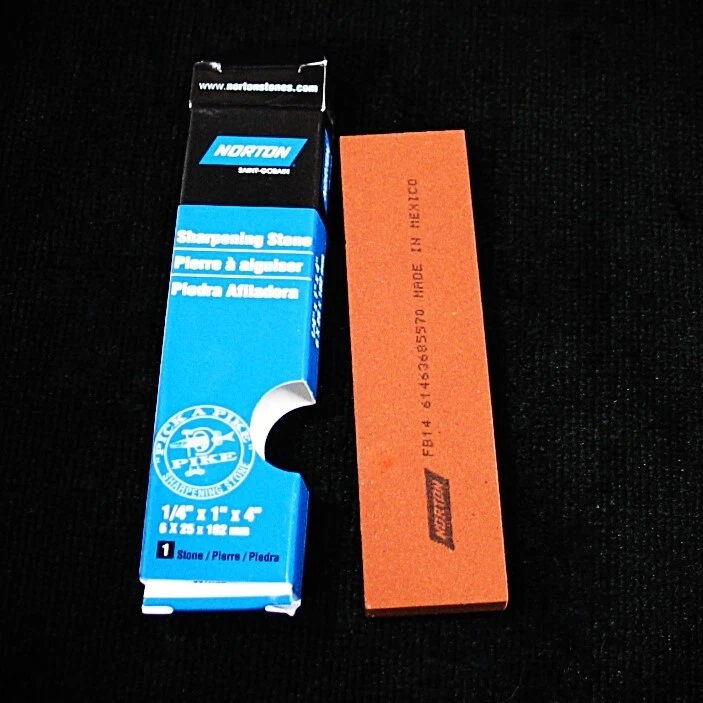 NORTON 4" FB14 Fine INDIA Sharpening Oil Bench Stone Chisel Plane Scissors +++ - Image 1 of 1