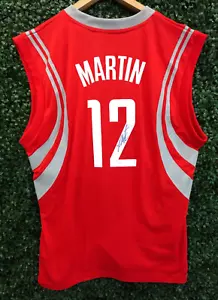 Adidas NBA Houston Rockets Kevin Martin Red Basketball Jersey Signed Men L - New - Picture 1 of 12