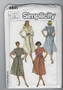 Nuovo Simplicity 6841 Misses Pullover Vestito Modello Tg 12 - 16 Vintage Anni 80 Non Tagliato FF - Foto 1 di 2