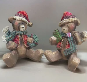 Vintage Weihnachtsbären German in Design 1980’s Granny Core, Cottage Core Kitschy - Bild 1 von 16