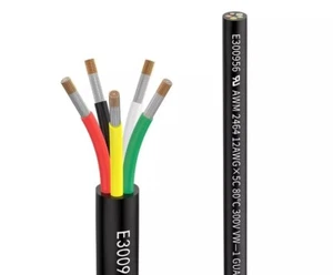Electrical Wire 10 AWG 5Core Conductor Extension Cable Tinned Copper Wire 2M - Picture 1 of 4