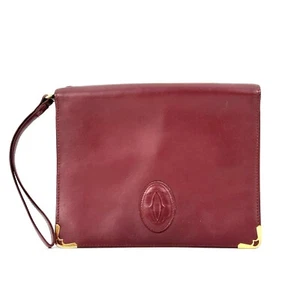 Cartier clutch bag mast line Red Auth - Picture 1 of 12