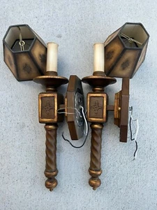 Lot If 2 Pieces Vintage Fine Art Lighting Style Traditional Style Wall Sconces - Picture 1 of 20