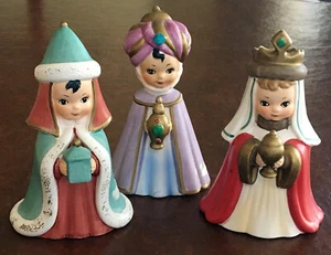 RAR Vintage Josef Original 3er Set Könige Weise Männer Weihnachtsfiguren - Bild 1 von 12