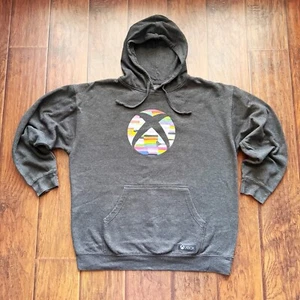 Felpa con cappuccio Xbox uomo antracite rara logo Xbox taglia XL Meta Threads ecc con - Foto 1 di 20