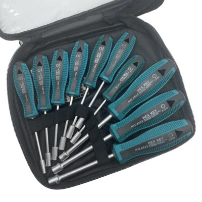 10pcs Screwdriver Set Socket Hex Torque Wrench Multitool Hex With Storage Bag - Image 1 of 4