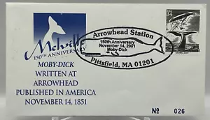 Nov 14 2001 Arrowhead Station Melville 150th Anniversary MobyDick 34c Stamp #026 - Picture 1 of 12