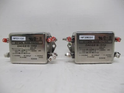LOT of 2 TDK ZAC2210-00U Noise Filter 4x0.29mH 2x4700pF 250V 10A ZAC222000U - Image 1 of 4