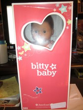 2013 American Girl Bitty Baby Doll BB8 MED SKIN BR Hair BR Eyes BOOK + STAR NIB