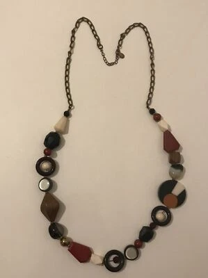 ACCESORIO Collar grueso de cuentas mixtas Foto 1 de 4