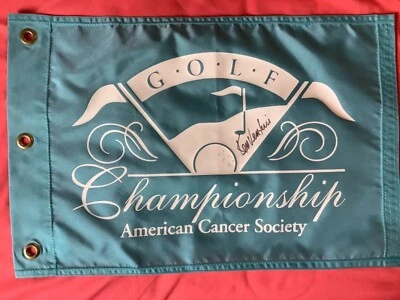 ПОДПИСАННЫЙ ФЛАГ КЕНА ВЕНТУРИ US OPEN CHAMP MASTER С СЕРТИФИКАТОМ ПОДЛИННОСТИ PGA GOLF - Изображение 1 из 2