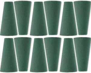 12 Pcs Floral Foam Tree Cones Dry Wet Floral Foam Blocks Green Foam for Flower A - Picture 1 of 7