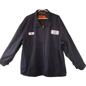 Cintas Men's Navy Blue Quilted , Jacket Coat Size XXL, Mechanic Work Uniform - Picture 1 of 10