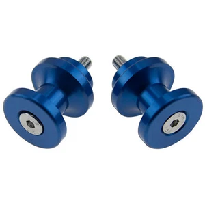 6mm Slider CNC Blue For Yamaha YZF R6 R1 Rhino Swingarm Stand Spools Lift - Picture 1 of 3