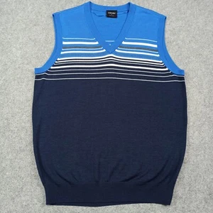 Galvin Green Hombre Lana Chaleco XL Azul Suéter de Punto Jersey sin Mangas - Imagen 1 de 13