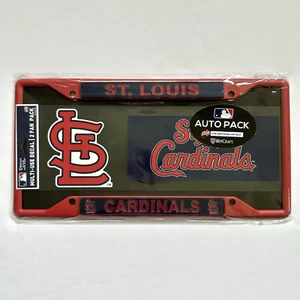 St. Louis Cardinals MLB License Plate Frame And Decal Sticker Auto Pack Made USA - Picture 1 of 9