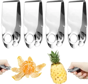 4PCS Stainless Steel Strawberry Huller Fruit Stem Remover Tool Kitchen Gadgets f - Picture 1 of 7