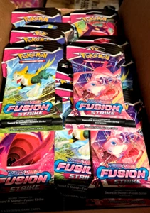 Pokemon Fusion Strike Sleeved Booster Pack Lot-36 Packs-fresh from sealed case - Picture 1 of 2